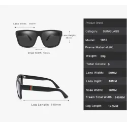Square vintage sunglasses - polarized - unisexSunglasses