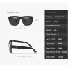 Quadratische Vintage-Sonnenbrille - polarisiert - Unisex