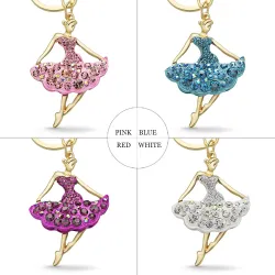 Crystal ballerina - keychainKeyrings
