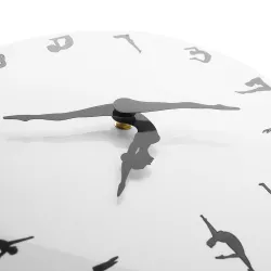 Fashionable wall clock - dancing ballerina - ballet positionsClocks