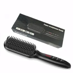 Multifunctional hair / beard brush - comb - straightener - with temperature adjustmentHair straighteners