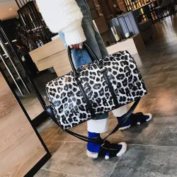 Modische Reisetasche - großes Fassungsvermögen - Leopardenmuster