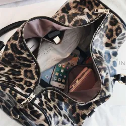 Modische Reisetasche - großes Fassungsvermögen - Leopardenmuster
