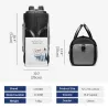 Multifunktionale Umhängetasche - wasserdichter Rucksack - mit Schuhfach - wasserdicht - großes Fassungsvermögen