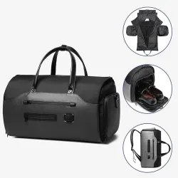 Multifunktionale Umhängetasche - wasserdichter Rucksack - mit Schuhfach - wasserdicht - großes Fassungsvermögen