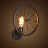 Retro Wandleuchte - Metalllampe - industrielles Raddesign