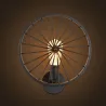 Retro Wandleuchte - Metalllampe - industrielles Raddesign