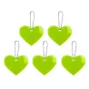 Heart shaped reflective keychain - 5 piecesKeyrings