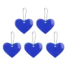 Heart shaped reflective keychain - 5 piecesKeyrings