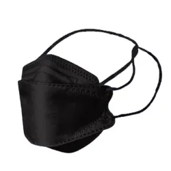 Protective face mask - 4-layer - disposable - anti-dust - anti-bacterial - cross loops - fish shape - 10 piecesMouth masks