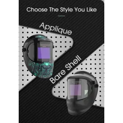 Auto-darkening welding helmet - solar - automatic Li-battery - true color - 4 sensorsHelmets