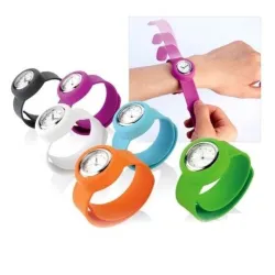 Silikonuhr für Kinder - Aufsteckarmband