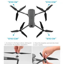 DJI Mavic 2 Pro - 8743F - Dreiblattpropeller - geräuscharm
