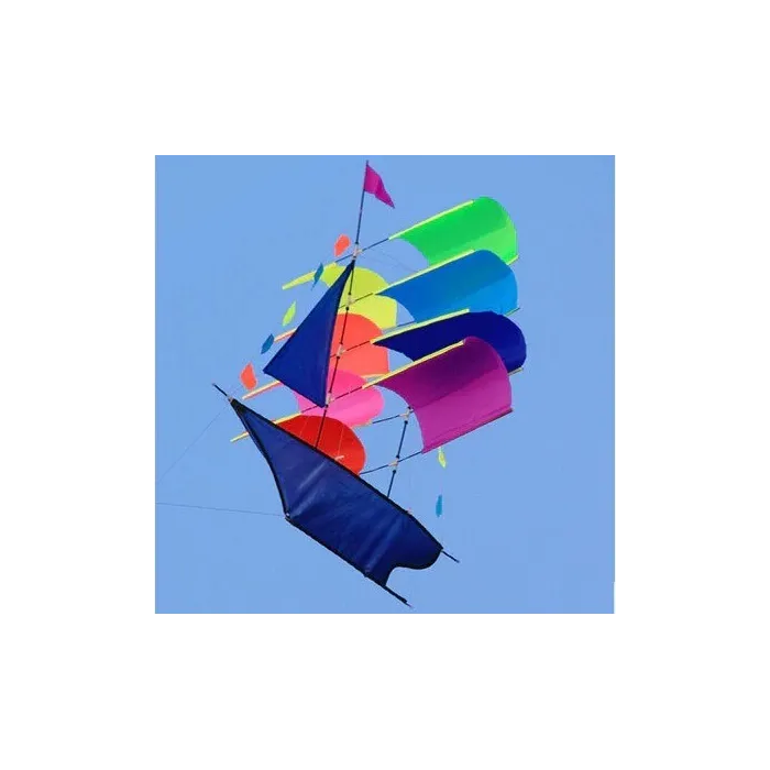 Sailing kite - 3D sailboat - with handle / lineKites