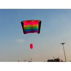 Beach Rainbow Kite - mit Griff / Einzelleine