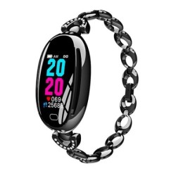 H8 Smart Watch – ausgehöhltes Armband mit Diamanten – Pulsmesser – Fitness-Tracker – wasserdicht – Android – Bluetooth