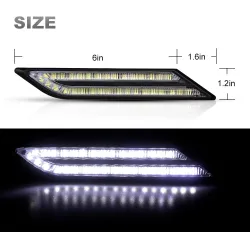 33 SMD LED - DRL Autolichter - wasserdicht - 2 Stück