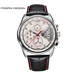 PAGANI DESIGN - Luxus-Quarzuhr mit Lederband