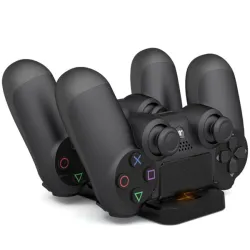 Playstation 4 Wireless Controller - Doppeltes Ladegerät - USB - LED - PS4