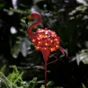 Solarleuchte für den Garten - Metalllampe - wasserdicht - rosa Flamingo