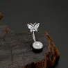 Belly button ring - piercing - crystal butterfly / heart - surgical steel - 6 piecesPiercings