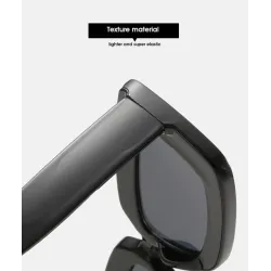 Rechteckige Vintage-Sonnenbrille - großer Rahmen