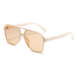 Trendige Vintage-Sonnenbrille - Oversized - Piloten-Stil - UV400