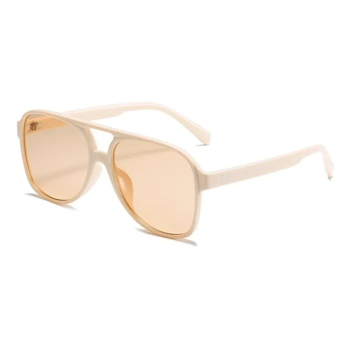 Trendige Vintage-Sonnenbrille - Oversized - Piloten-Stil - UV400