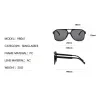 Trendige Vintage-Sonnenbrille - Oversized - Piloten-Stil - UV400