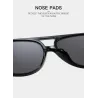 Trendige Vintage-Sonnenbrille - Oversized - Piloten-Stil - UV400