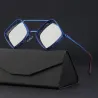 Geometrische Sonnenbrille – Steampunk-Stil – ausgehöhlter Metallrahmen – UV400 – Unisex
