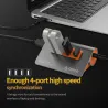 ORICO USB 3.1 Gen2 HUB - USB-HUB-PC-Splitter aus Aluminium - 10 Gbit / s Hochgeschwindigkeit - 4 Anschlüsse
