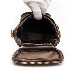 Multifunctional leather bag - shoulder strap - waist buckleBags
