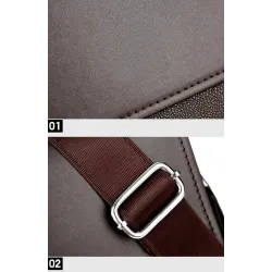 Vintage Umhängetasche - Aktentasche aus Leder