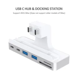 USB-C HUB – Dockingstation – mit 4K 60Hz HDMI USB 3.0 Kartenleser – für iMac
