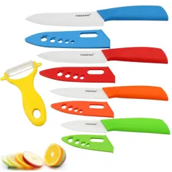 Keramikmesserset - 3" 4" 5" 6" Zoll mit Schäler/Abdeckungen