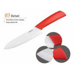 Keramikmesserset - 3" 4" 5" 6" Zoll mit Schäler/Abdeckungen
