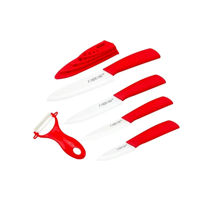 Keramikmesserset - 3" 4" 5" 6" Zoll mit Schäler/Abdeckungen