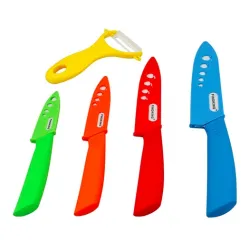 Keramikmesserset - 3" 4" 5" 6" Zoll mit Schäler/Abdeckungen