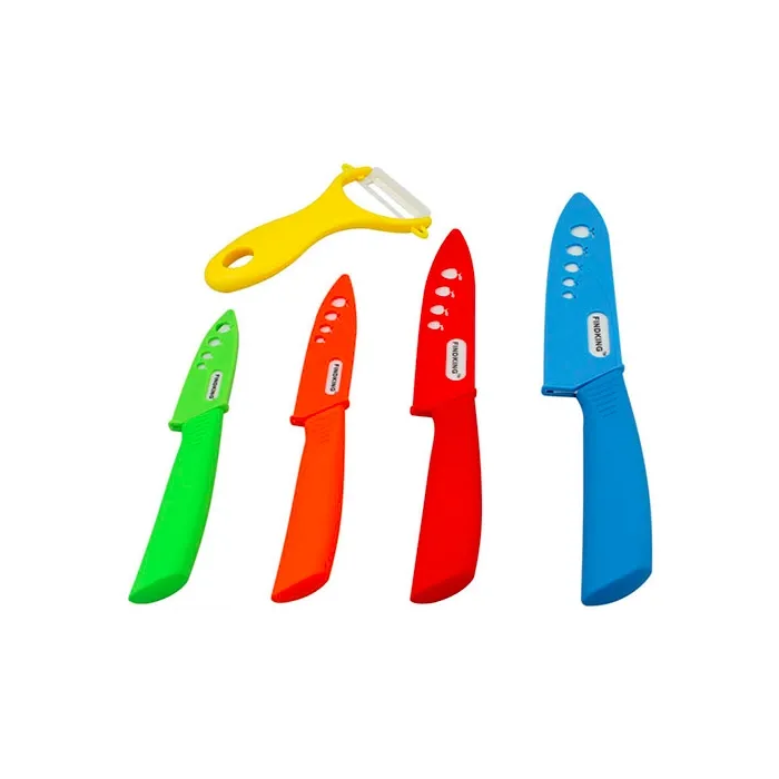 Keramikmesserset - 3" 4" 5" 6" Zoll mit Schäler/Abdeckungen