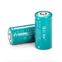 3.7V 1200mAh - CR123A/16340 li-ion battery - rechargeable - 2 piecesBattery