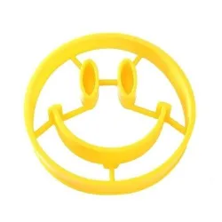 Eierformer aus Silikon - Pfannkuchen - Smiley-Gesicht