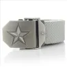 Metal buckle with star - military canvas strap - unisexBelts