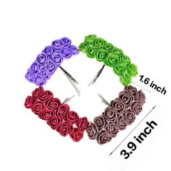 Künstliche Rosen - aus Schaumstoff - zur Dekoration - 2cm - 144 Stück