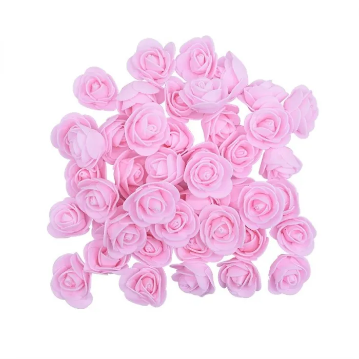 Künstliche Rosen - aus Schaumstoff - zur Dekoration - 3 cm