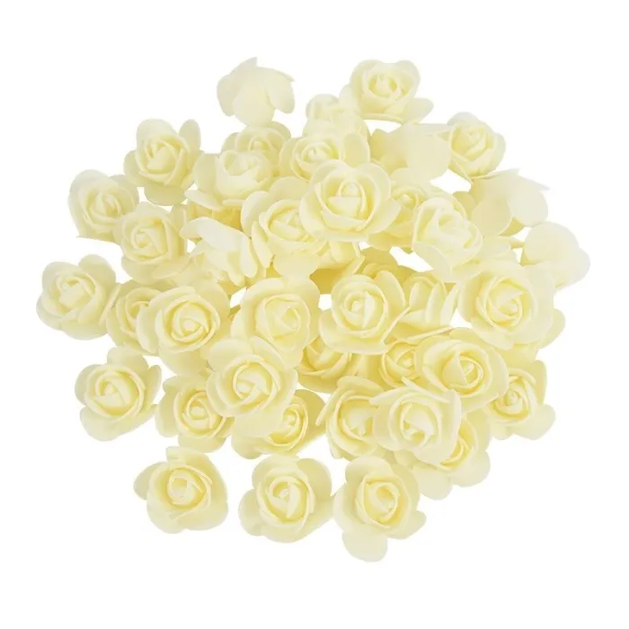 Künstliche Rosen - aus Schaumstoff - zur Dekoration - 3 cm