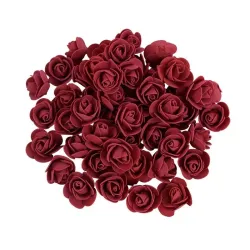 Künstliche Rosen - aus Schaumstoff - zur Dekoration - 3 cm