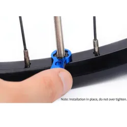 Bicycle tire air nozzle - presta valve core - nut screw with installation wrenchRepair