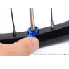 Bicycle tire air nozzle - presta valve core - nut screw with installation wrenchRepair
