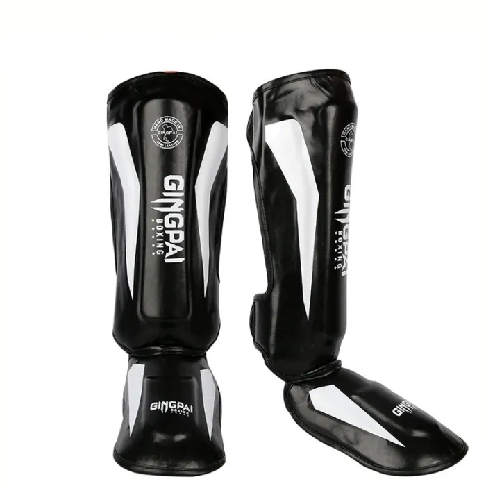 Boxing shin guards - leg / ankle / feet protectors - leatherEquipment